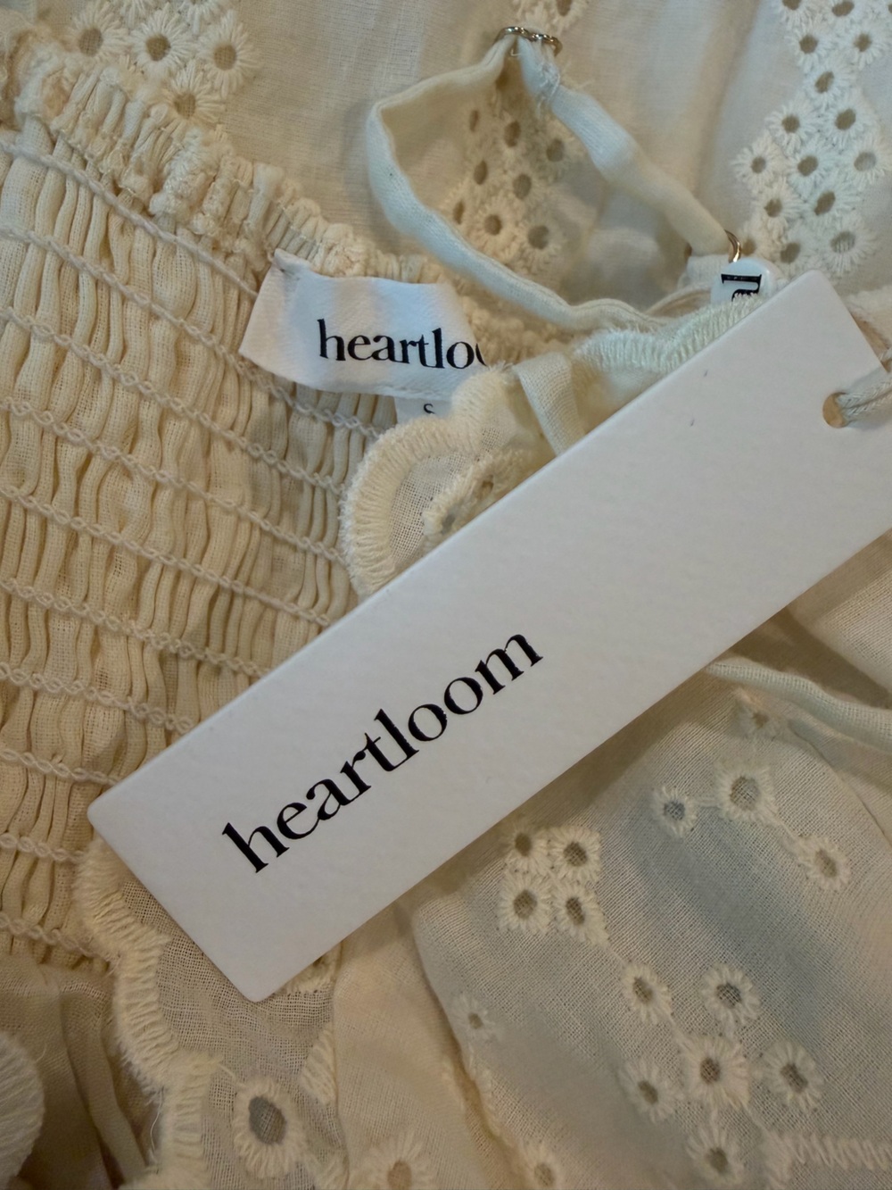 Heartloom Annie Eyelet Maxi Dress Ecru NWT - Picture 10 of 13